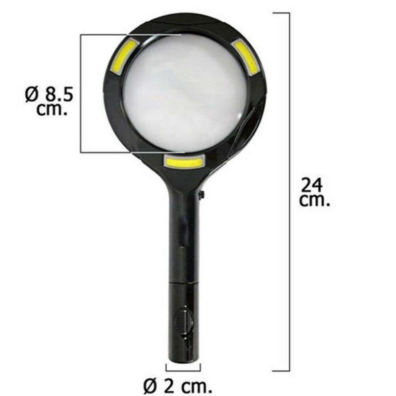 Lampada LED lente ingrandimento 2,5 zoom luce portatile libro gioielli luci casa 