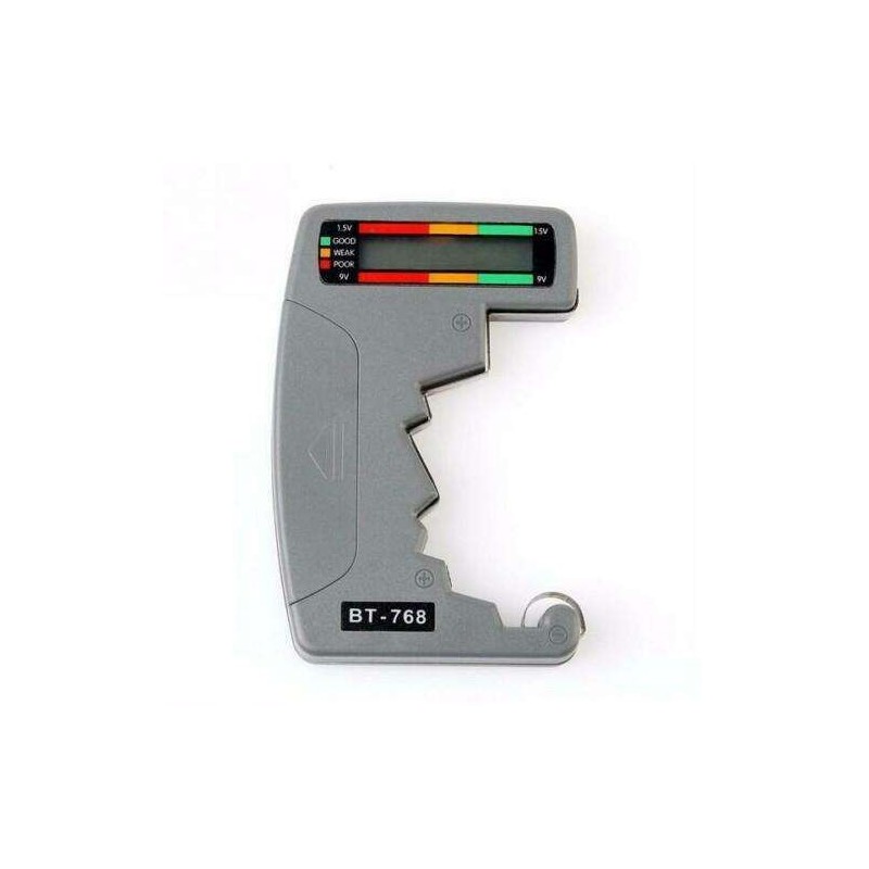 Tester multitensione Batterie pile display LCD prova batteria AA AAA C D 9V 