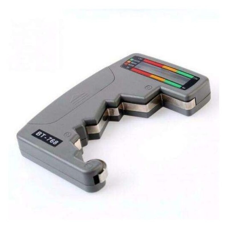 Tester multitensione Batterie pile display LCD prova batteria AA AAA C D 9V 