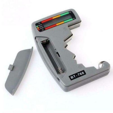 Tester multitensione Batterie pile display LCD prova batteria AA AAA C D 9V 