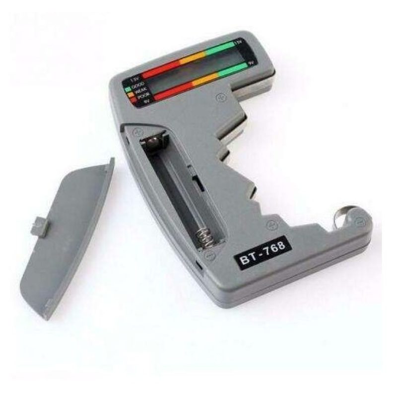 Tester multitensione Batterie pile display LCD prova batteria AA AAA C D 9V 