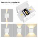 Faretto LED 10W Parete luce Calda Fredda interno esterno muro impermeabile 909 