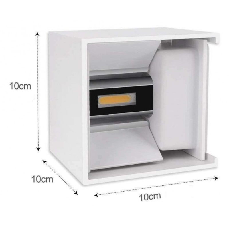 Faretto LED 10W Parete luce Calda Fredda interno esterno muro impermeabile 909 