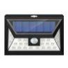 Faretto 24 LED sensore movimento esterno giardino fotovoltaico lampada solare