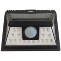 Faretto 24 LED sensore movimento esterno giardino fotovoltaico lampada solare