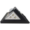 Faretto 24 LED sensore movimento esterno giardino fotovoltaico lampada solare