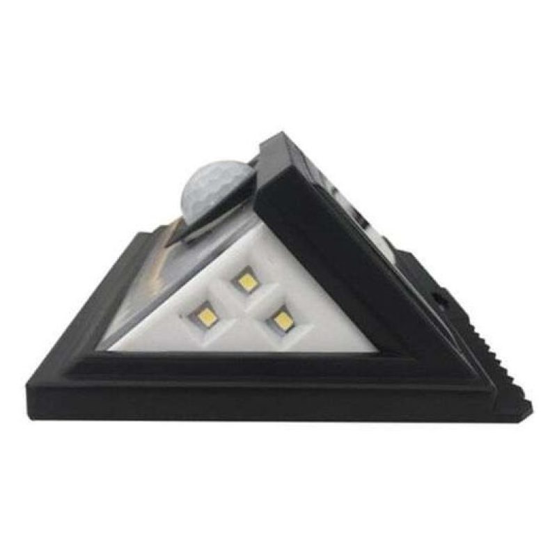 Faretto 24 LED sensore movimento esterno giardino fotovoltaico lampada solare