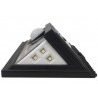 Faretto 24 LED sensore movimento esterno giardino fotovoltaico lampada solare