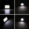 Faretto 25 LED sensore movimento esterno giardino fotovoltaico lampada solare