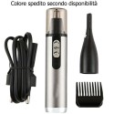 DRIWEI Rasoio indolore taglia peli naso orecchie 2 in 1 viso doppia testina 211