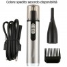 DRIWEI Rasoio indolore taglia peli naso orecchie 2 in 1 viso doppia testina 211