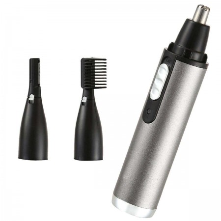 DRIWEI Rasoio indolore taglia peli naso orecchie 2 in 1 viso doppia testina 211