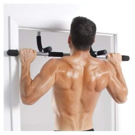 Barra per trazioni da porta multi funzione fitness pull up con impugnature antiscivolo ottima per allenamento muscolare