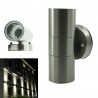 Plafoniera esterno interno faretto Doppia luce Applique muro impermeabile 8055