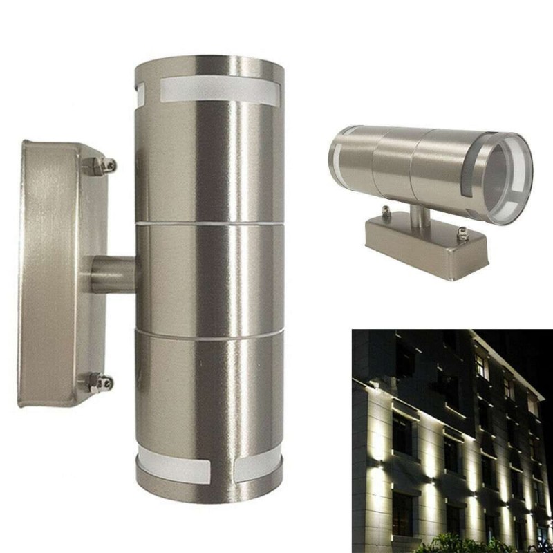Plafoniera esterno interno doppia luce Applique grigio muro impermeabile 901