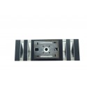 Plafoniera esterno interno doppia luce Applique grigio muro impermeabile 902