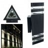 Plafoniera esterno interno doppia luce Applique grigio muro impermeabile 902