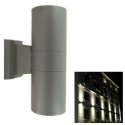 Plafoniera esterno interno doppia luce Applique grigio muro impermeabile 902