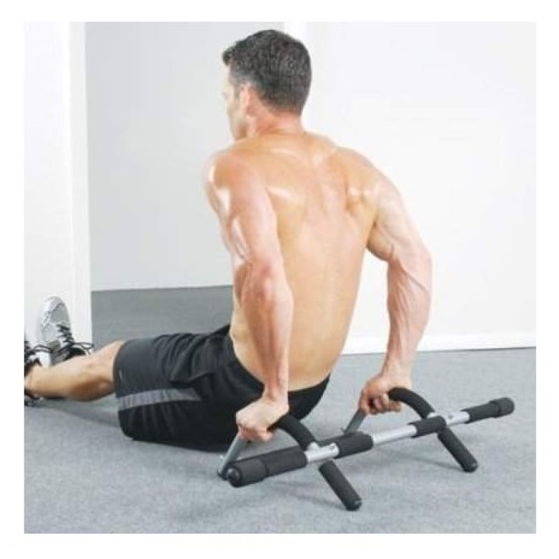 Barra per trazioni da porta multi funzione fitness pull up con impugnature antiscivolo ottima per allenamento muscolare