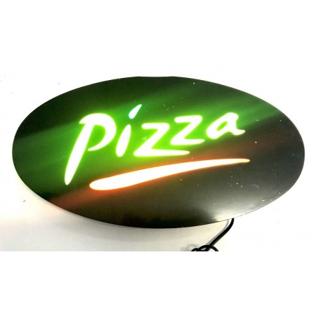 NEW Insegna luminosa pubblicitaria a LED con logo wifi lampeggiante WI FI ovale 