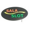 NEW Insegna luminosa pubblicitaria a LED logo APERTO barre verdi lampeggianti 