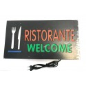 NEW Insegna luminosa pubblicitaria a LED logo SALA SLOT e dettaglio lampeggiante 