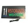NEW Insegna luminosa pubblicitaria a LED logo SALA SLOT e dettaglio lampeggiante 