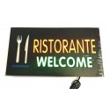 NEW Insegna luminosa pubblicitaria a LED logo SALA SLOT e dettaglio lampeggiante 