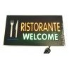 NEW Insegna luminosa pubblicitaria a LED logo SALA SLOT e dettaglio lampeggiante 