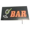 NEW Insegna luminosa pubblicitaria LED logo RISTORANTE con posate lampeggianti 