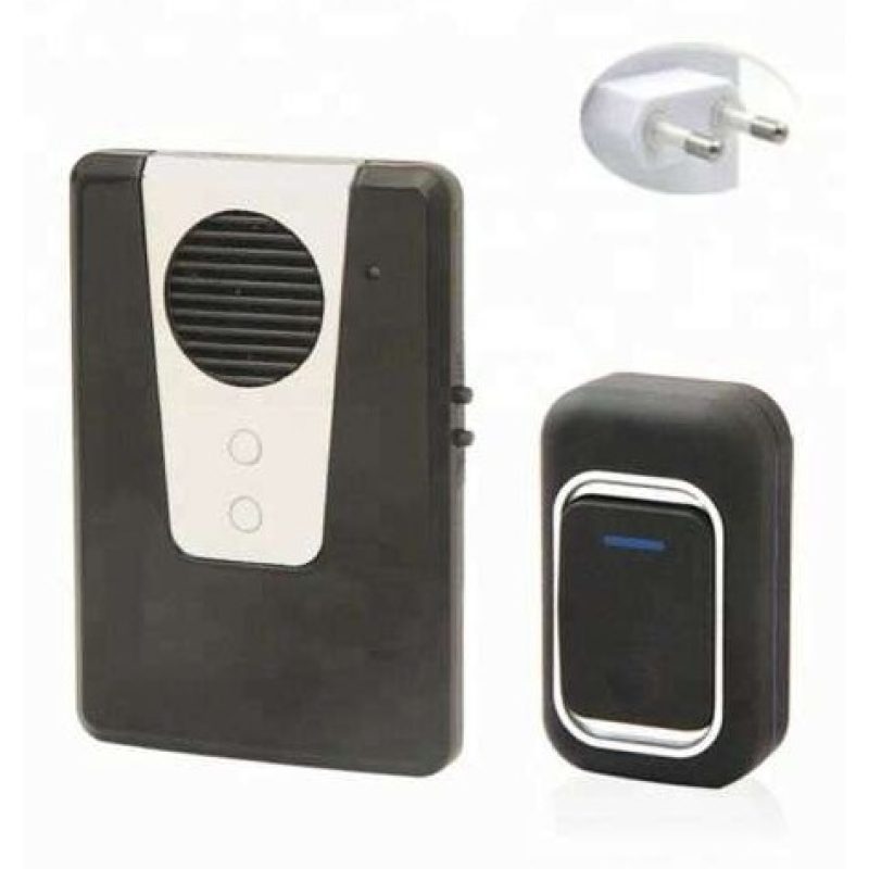 Campanello wireless casa porta senza fili doorbell 25 melodie luce LED 3905 
