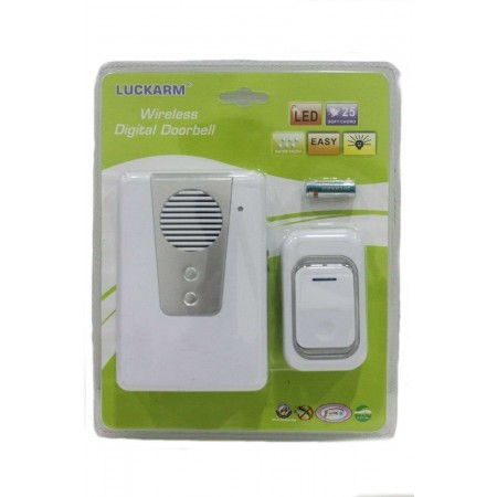 Campanello wireless casa porta senza fili doorbell 25 melodie luce LED 3905 