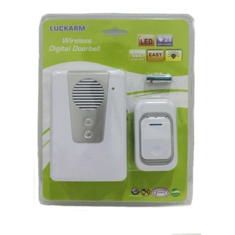 Campanello wireless casa porta senza fili doorbell 25 melodie luce LED 3905 