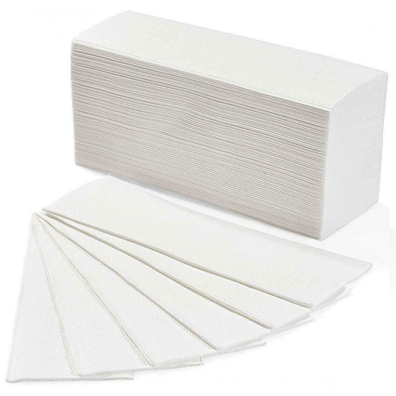 Asciugamano in carta piegata Z monouso a secco goffrato alta qualità 100pz 