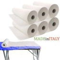 Lenzuolino Medico Lettino 60cm 80m Rotoli di Carta Ro.ial 2 Veli Estetista Cera 
