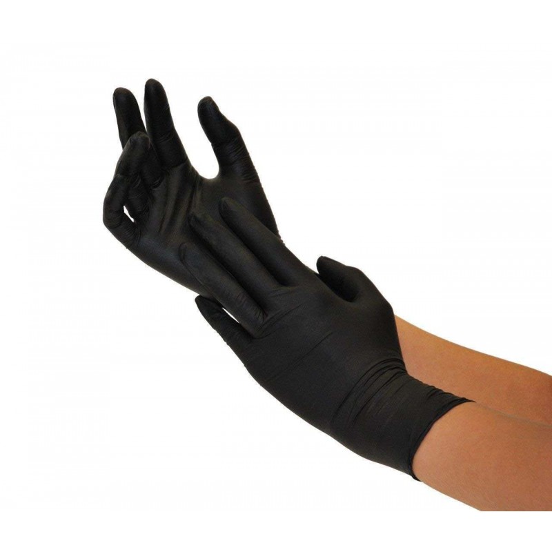100 guanti in nitrile senza polvere uso professionale alimentare tatuaggi AQL1.5 