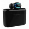 Mini Auricolare Cuffia Bluetooth 5.0 Wireless Senza Fili con Base carica solare 
