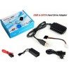 Adattatore ide sata convertitore con alimentatore hard disk Usb gestione pc 2.5 