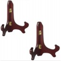 2X Supporto legno laccato porta piatti quadri cornici 10" 25x13 per esposizione 