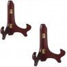 2X Supporto legno laccato porta piatti quadri cornici 10" 25x13 per esposizione 