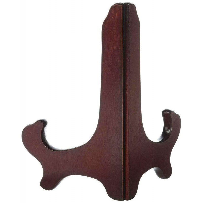 2X Supporto legno laccato porta piatti quadri cornici 10" 25x13 per esposizione 