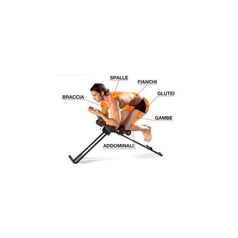 AB VERTICAL ATTREZZO PER ADDOMINALI GLUTEI BRACCIA GAMBE SPALLE FIANCHI PIEGHEVOLE