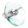Rubinetto miscelatore rotondo vetro cascata acqua lavello bagno acciaio 812/11