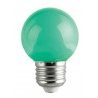 Lampadina LED 1W mini globo E27 colore rosso decorazione casa locale luce ROSSA 