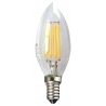 Lampadina LED E14 luce bianca 5000K filamento forma oliva 4W lampada casa