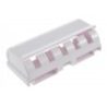 Erogatore distributore di dentifricio da bagno con porta spazzolini (5 posti massimo) dispenser per dentifricio senza batterie