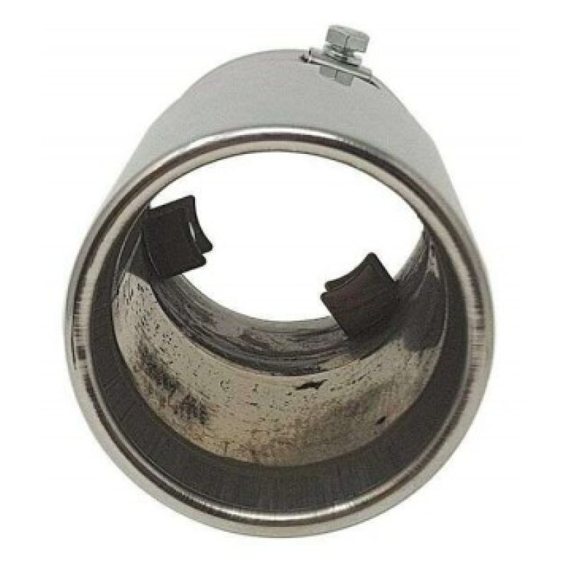 Terminale scarico tubo auto tondo LM-76343 marmitta acciaio universale