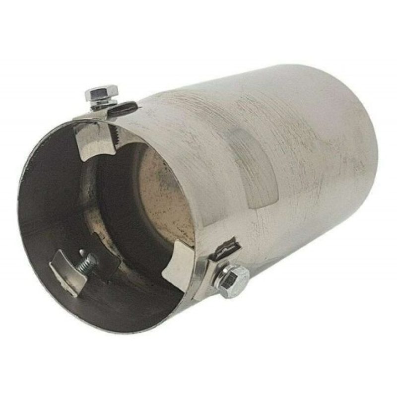 Terminale scarico tubo auto tondo LM-76343 marmitta acciaio universale
