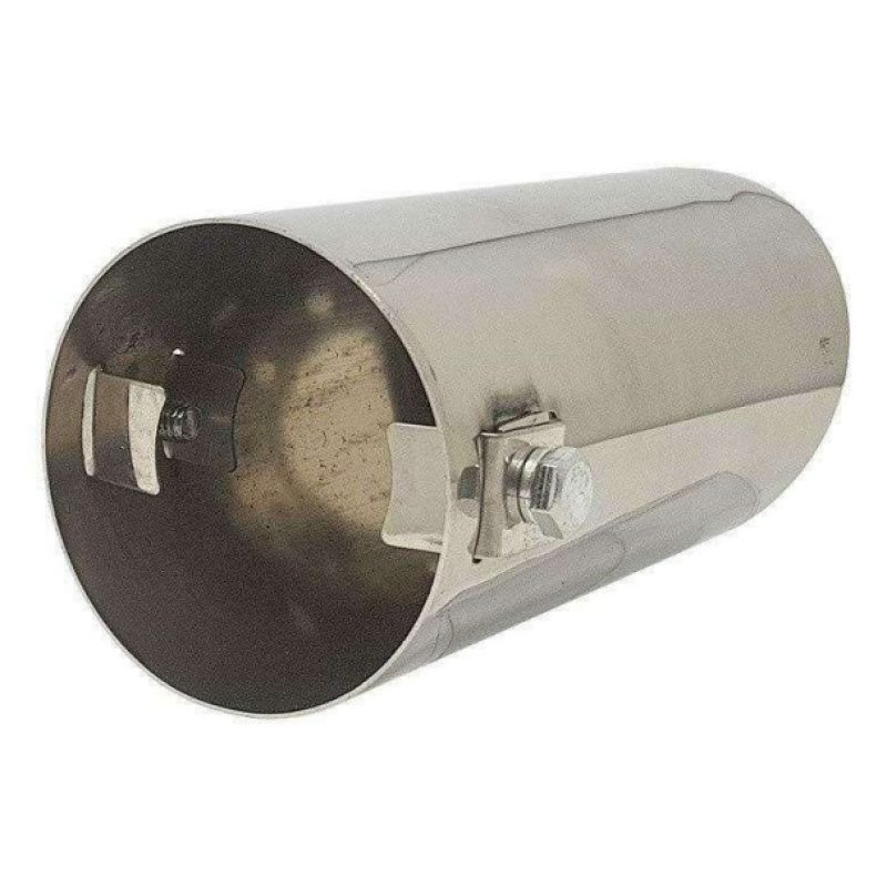 Terminale scarico tubo auto tondo LM-76343 marmitta acciaio universale