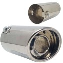 Terminale scarico tubo auto tondo LM-76343 marmitta acciaio universale